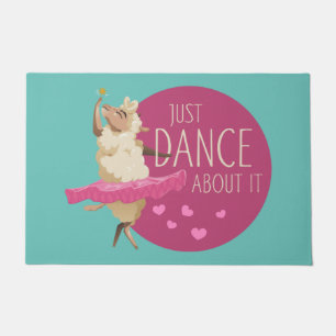 Funny Sheep Message - Dance about It 1 Fußmatte