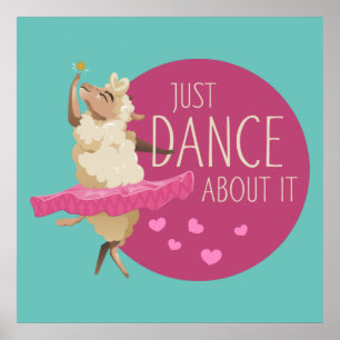 Funny Sheep Message - Dance about It 1 Poster