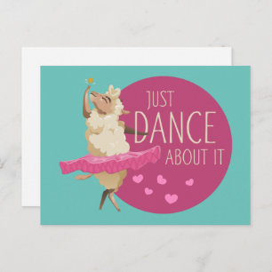 Funny Sheep Message - Dance about It 1 Postkarte