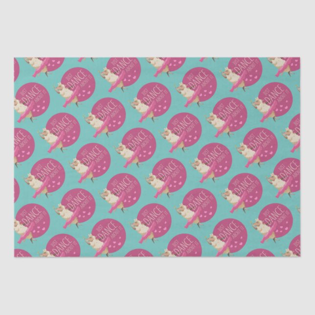 Funny Sheep Message - Dance about It 1 Seidenpapier (Vorderseite)