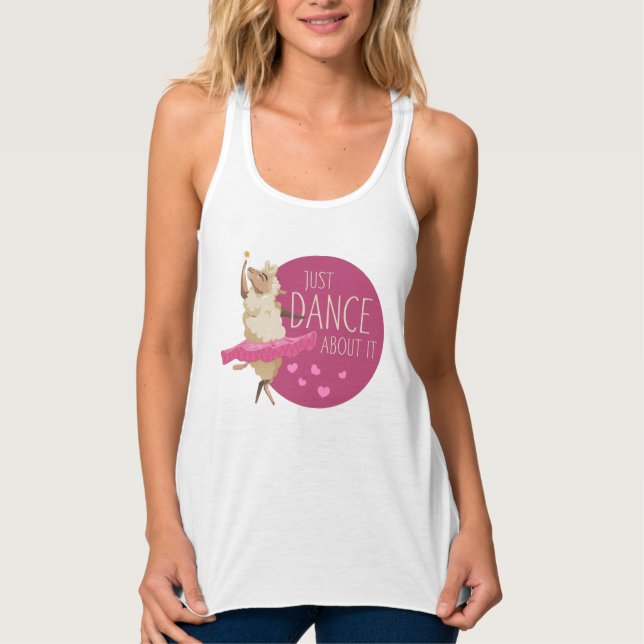 Funny Sheep Message - Dance about It 1 Tank Top (Vorderseite)