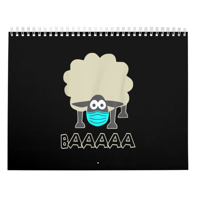 Funny Sheep mit Gesichtsmaske | Schafspende Kalender (Titelbild)