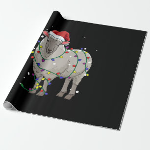 Funny Sheep Weihnachten   Geschenk des Weihnachtsm Geschenkpapier