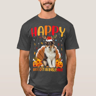 Funny Sheltie Dog Lover Happy Sheltie HelloDankeM T-Shirt