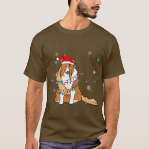 Funny Shetland Sheepdog Weihnachtsmannmütze Christ T-Shirt