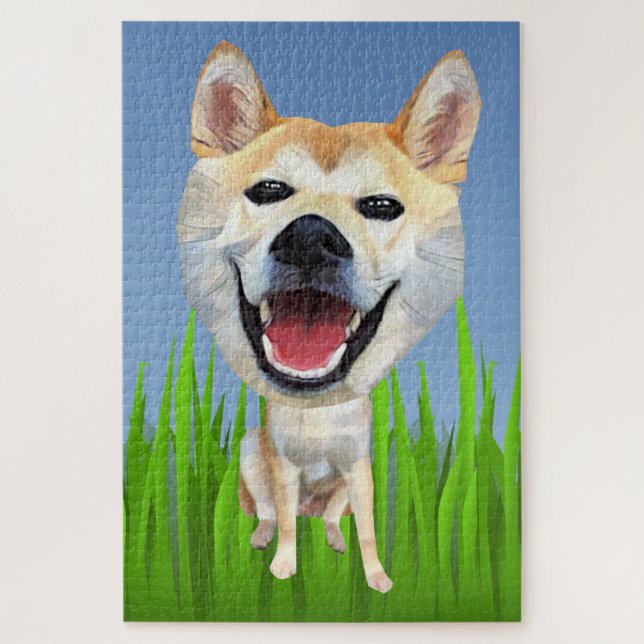 Funny Shiba Inu 1014 Stück Schwieriges Puzzle (Vertikal)