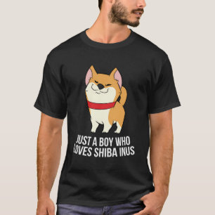 Funny Shiba Inu Boy Just A Boy, der Shiba Inu Lieb T-Shirt