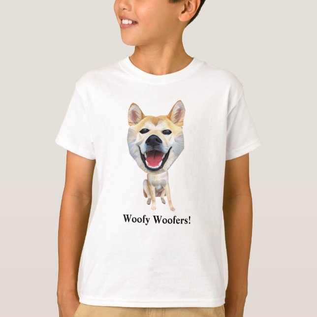 Funny Shiba Inu Dog Boys T - Shirt (Vorderseite)