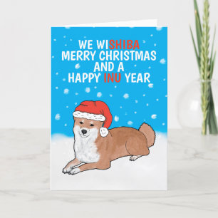 Funny Shiba Inu Dog Pun Frohe Weihnachten 