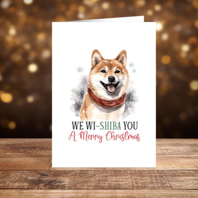 Funny Shiba Inu Dog Weihnachtsfeiertage Feiertagskarte (Von Creator hochgeladen)