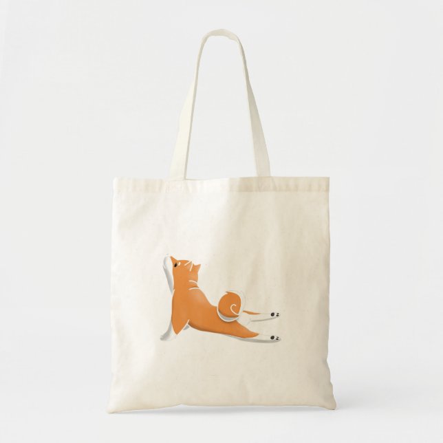 Funny Shiba Inu Dog Yoga Birthday Gift Tragetasche (Vorne)