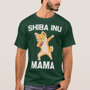 Funny Shiba Inu für Frauen Mama Dabbing Japanisch T-Shirt