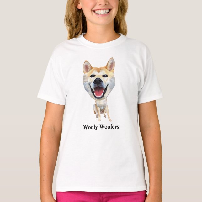 Funny Shiba Inu Girl's T - Shirt (Vorderseite)