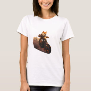 Funny , Shiba Inu, Motorrad, Hund, Puppe, Männer, T-Shirt