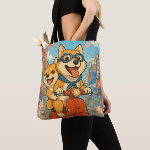 Funny Shiba Inu Riding