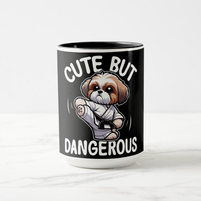 Funny Shih-Tzu Dog Tasse (Zentrum)