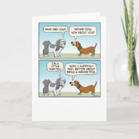 Funny Shih Tzu und Dackel Hund Geburtstag