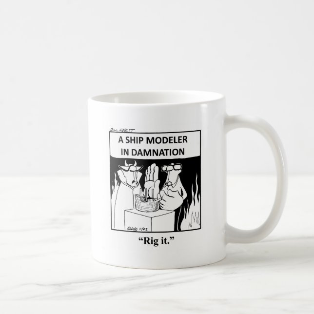 Funny Ship Model Cartoon Tasse! Tasse (Rechts)