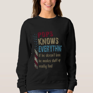 Funny Shirt Pops wissen alles - Großvater Geschenk
