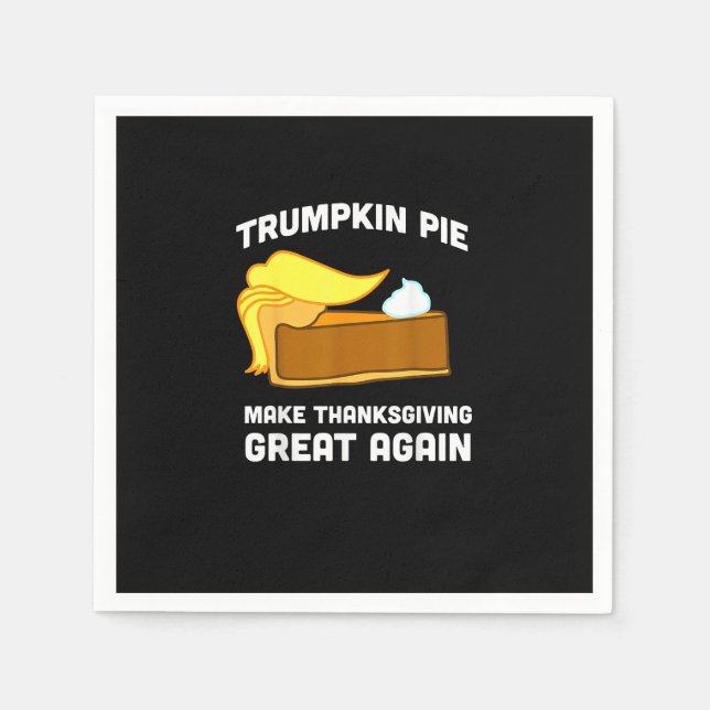 Funny Shirt Trumpkin Pie Erntedank Great A Serviette (Vorderseite)