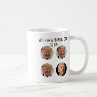 Funny Shopping Cart Trump Biden Wahl Meme Abstimmu Kaffeetasse