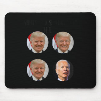 Funny Shopping Cart Trump Biden Wahl Meme Abstimmu Mousepad