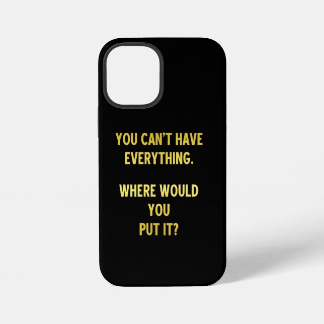 Funny Shopping Hoarding Joke iPhone Hülle (Rückseite)