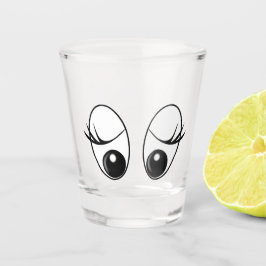 Funny Shot Glass mit neugierigen Augen Schnapsglas