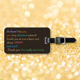 Funny Shout Mein Name Spaß Custom Travel Luggage Gepäckanhänger