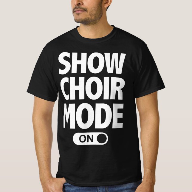 Funny Show Choir Music Lover Singing Nerd  T-Shirt (Vorderseite)