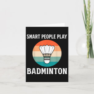Funny Shuttle Badminton Player Karte