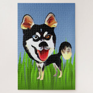 Funny Siberian Husky 1014 Piece Puzzle