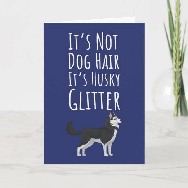 Funny Siberian Husky Cards Dog Lover Pet Animals Karte (Vorderseite)