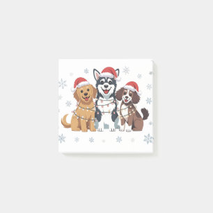 Funny Siberian Husky Dog Lover Weihnachtsbaum Post-it Klebezettel