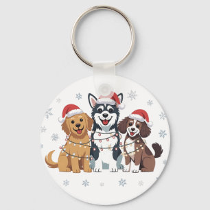 Funny Siberian Husky Dog Lover Weihnachtsbaum Schlüsselanhänger
