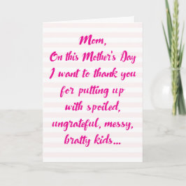 Funny Sibling Disthers Day Card Karte