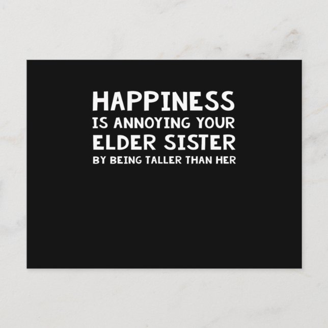 Funny Sibling Geschenk für Little Brother Lil Schw Postkarte (Vorderseite)