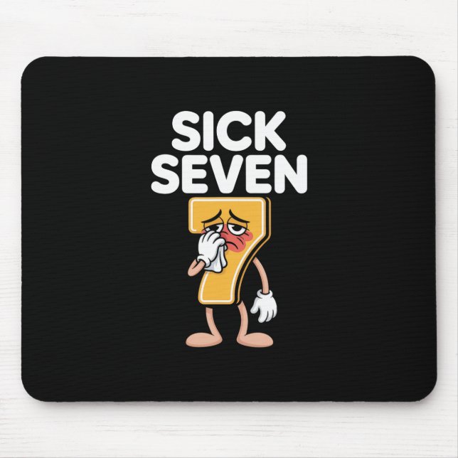Funny Sick Seven 67 Halloween Costume  Mousepad (Vorne)