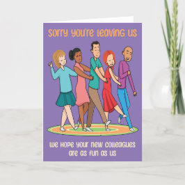 Funny Sie sind Verlassend Team Conga Card Karte