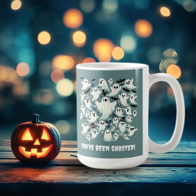 Funny Sie wurden gehostete Geister im Flug Kaffeetasse (Funny You've Been Ghosted Haunting of Ghosts 15oz Mug Cover Photo)