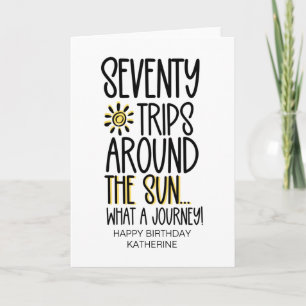 Funny siebzig Jahre alt geworden 70. Geburtstag fü Karte