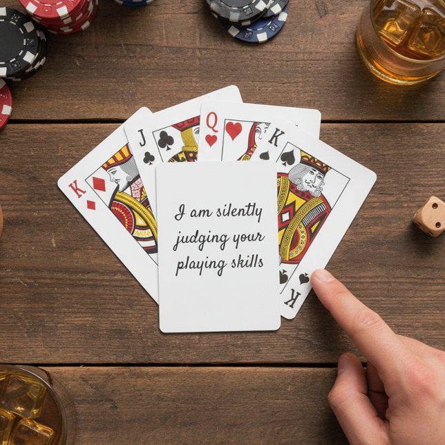 Funny Silently Juding your Playing Skills Spielkarten (Von Creator hochgeladen)