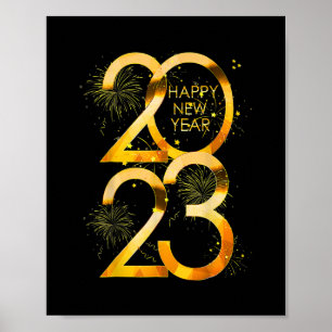 Funny Silvester Party Supplies 2023 Happy New Poster