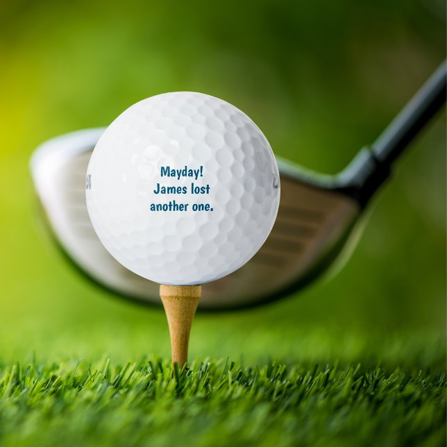 Funny Simple Golfer "Mayday!Name hat noch eins ver Golfball (Von Creator hochgeladen)