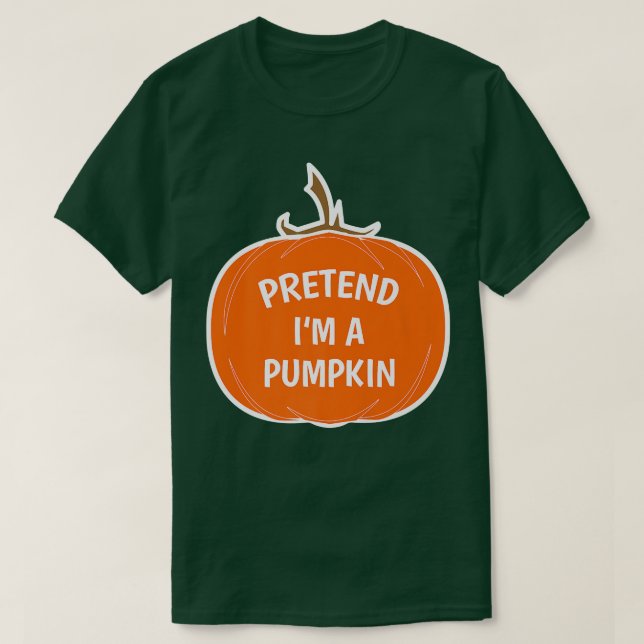 Funny Simple Vortäusche, ich bin ein KürbisHallowe T-Shirt (Design vorne)