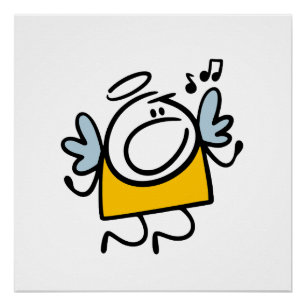 Funny singangel poster