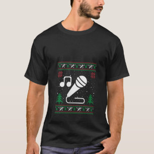 Funny Singer Weihnachtsmannmütze Ugly Christmas Sw T-Shirt