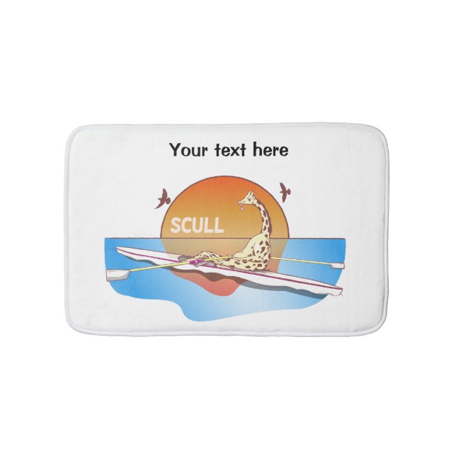 Funny Single Skulpturen rudern Badematte (Vorderseite)