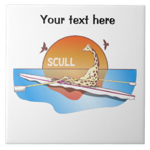 Funny Single Skulpturen rudern Fliese