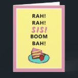 Funny Sister Birthday Card Karte<br><div class="desc">Herzlichen Glückwunsch zum Geburtstag deiner lieben Schwester.</div>